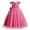Hot Pink, variant on Fesfesfes Kids Dress Girls Sleeveless Princess Dress Butterfly Sequin Mesh Dress Tufted Dress
