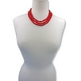 thumbnail image 4 of 60" Endless Infinity 8MM Matte Finish Red Magnesite Stone Beaded Long or Multi Strand Versatile Lenght Endless Infinity Mala Style Wrap Necklace., 4 of 5