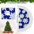 thumbnail image 6 of Sanmadrola Christmas Tree Skirt Blue White Plush Skirts Christmas Decorations Indoor Xmas Ornaments Holiday Decor for Party, 48in, 6 of 7