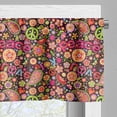 thumbnail image 5 of Ambesonne Groovy Valance & Curtain, Hippie Paisley Leaves, 55"x36", Multicolor, 5 of 6