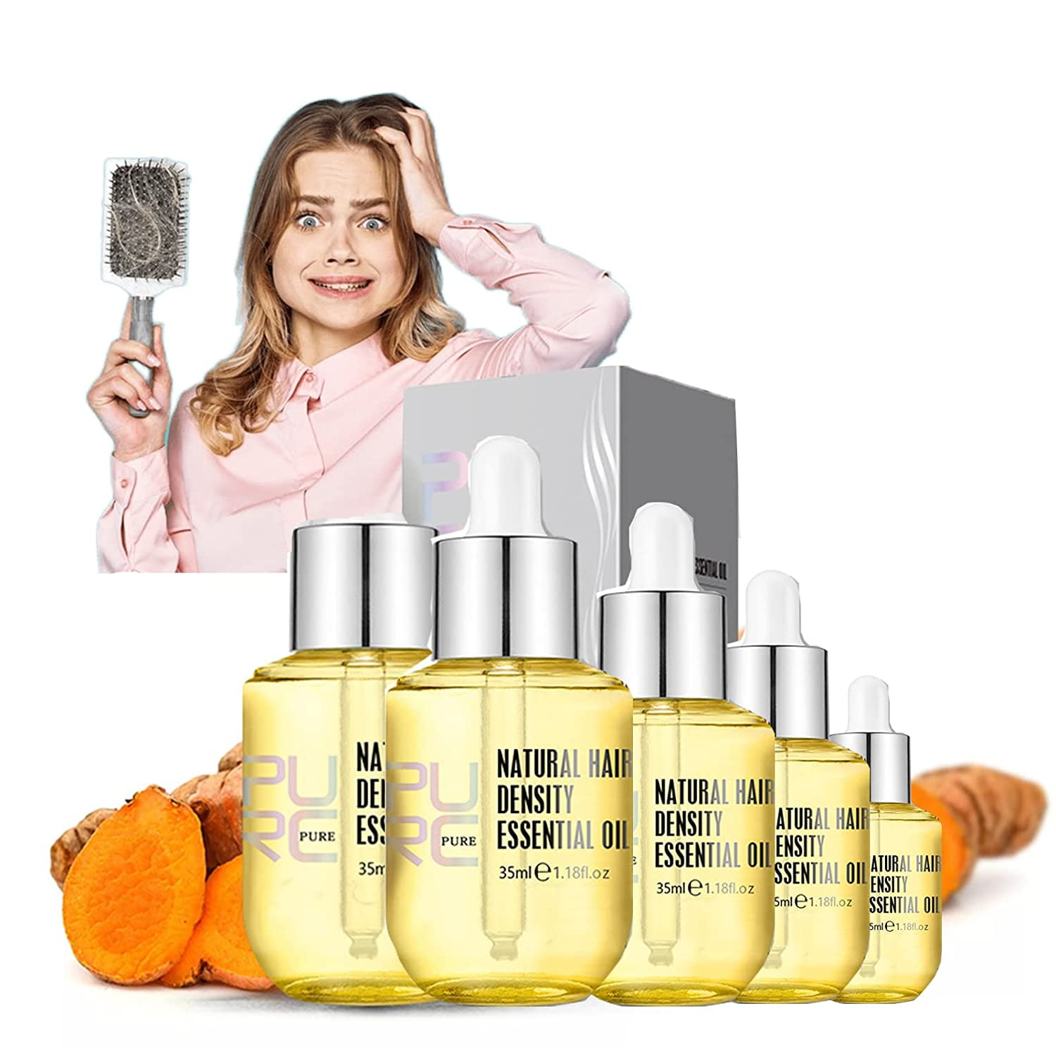 PURC High Hair Growth, Purc Hair Growth Essence Oil, Hovo Hair Density