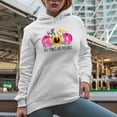 thumbnail image 2 of With God, All Things Are Possible Quote with Sunflower Art Merch Gift, White Hooded Sweatshirt or Hoodie, Small, 2 of 5
