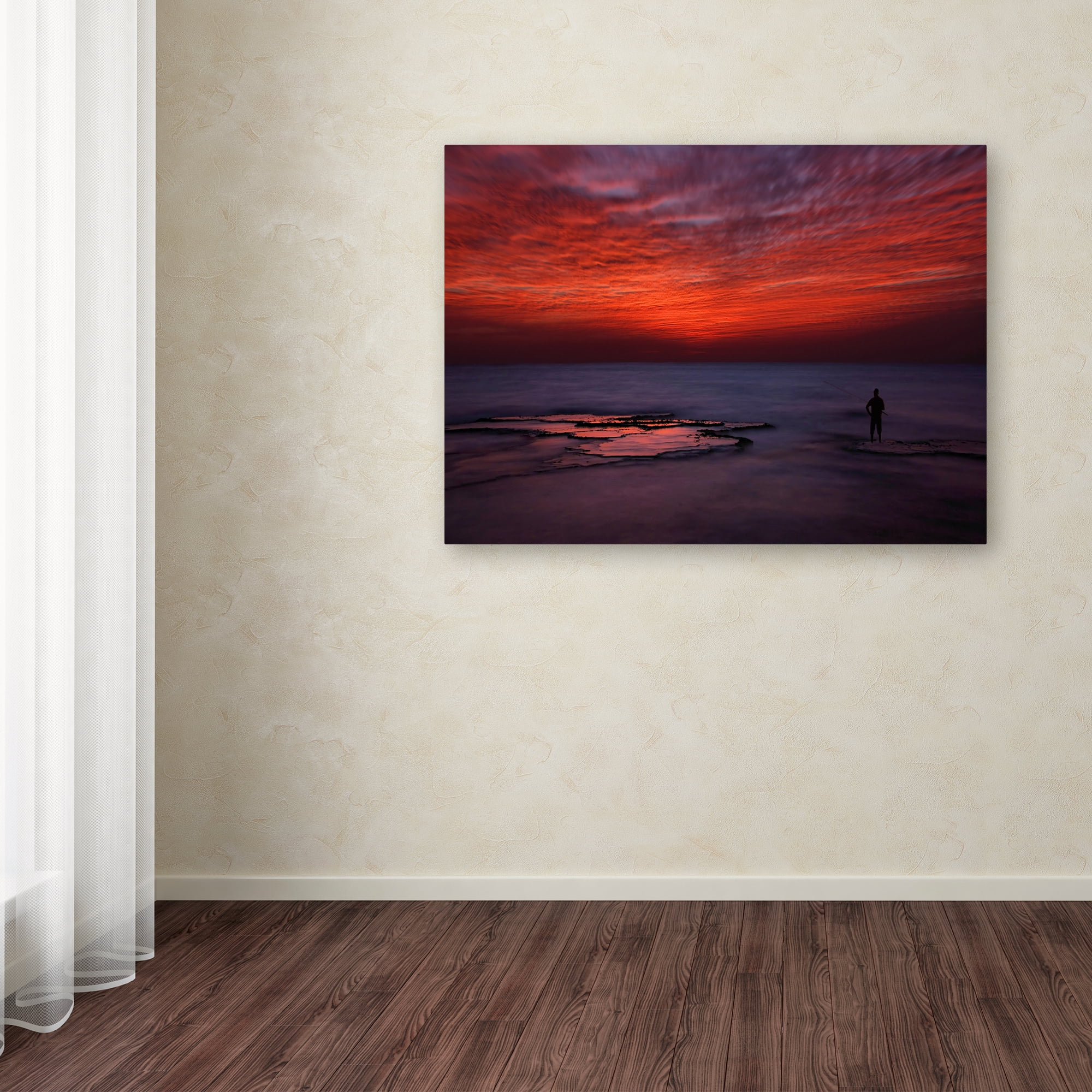 Trademark Fine Art 'Red Sky' Canvas Art by Itay Gal