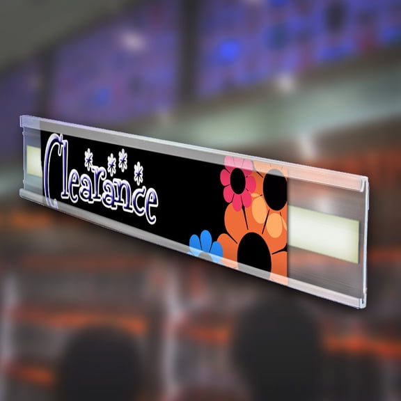 2"H Clear C-Channel. 6-Foot Length, 10-Pack