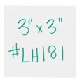 thumbnail image 2 of (2 pack) Partners Brand White Warehouse Labels, LH181, Magnetic Strips 3" x 3", Case of 25, 2 of 4