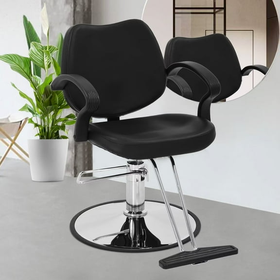 YRLLENSDAN ,Barber Chairs For Barbershop,Salon Chair for Hair Stylist,Hair Chair dor Hair Stylist dor Home,Adjustable,Suitable dor Ladies and Gentlemen,Black