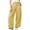 Yellow——Fall Savings, variant on Oiangi Gingham Pants for Women High Waist Barrel Pant Fall Trendy Vacation Baggy Trousers with Pockets Black XL