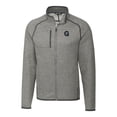 thumbnail image 2 of Men's Cutter & Buck Heather Gray Gonzaga Bulldogs Mainsail Sweater-Knit Big & Tall Full-Zip Jacket, 2 of 3