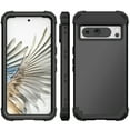thumbnail image 6 of Cowithday for Google Pixel 8 Pro 5G Case with Screen Protector, Dual Layer Heavy Duty Tough Rugged Shockproof Drop Protection Corner Protection Hybrid Phone Case for Google Pixel 8 Pro 6.7", Black, 6 of 7
