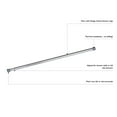 thumbnail image 4 of Design House Adjustable Shower Rod Satin Nickel 42"-72", 4 of 9