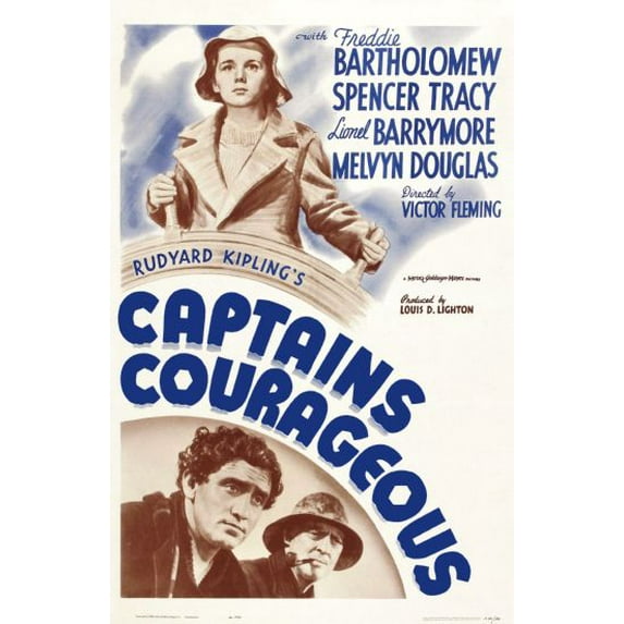 Captains Courageous Movie Poster 16in x 24in 16x24 Multi-Color Square Adults Best Posters