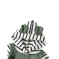 thumbnail image 3 of Cenuakty Baby Cartoon Rompers, Dots Stripe Hooded Long Sleeves Jumpsuits with Buttons for Toddler Girls, Boys, Green, 3 of 7