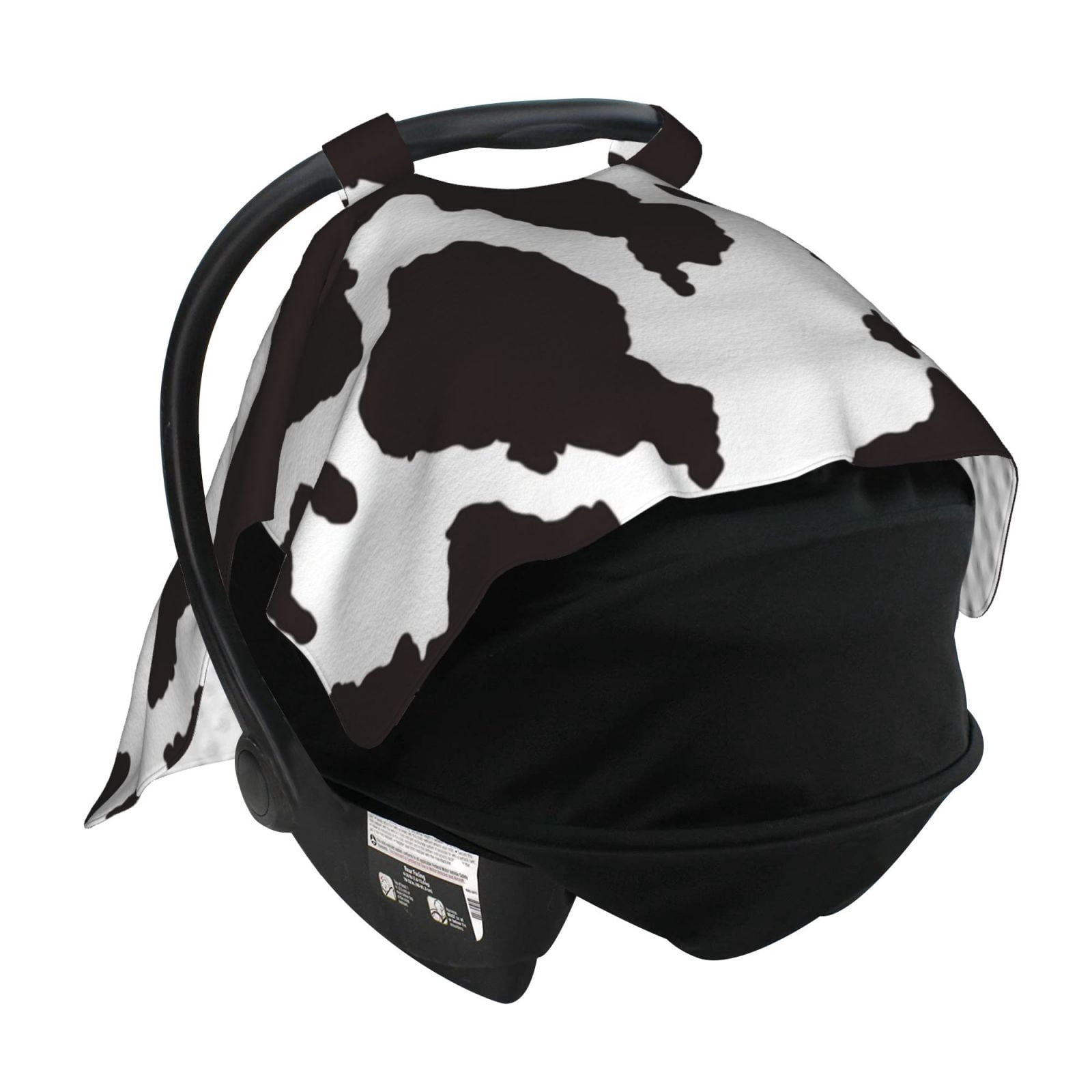 Car Seat Cover Baby - Cow Skin 2 Breathable Infant Car Seat Cover for Baby Carseat, Lightweight Comfort Baby Essentials Must Haves Newborn Stuff for Girl Boy