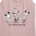 thumbnail image 3 of Peanuts - Snoopy Just Keep Dancing - Women's Racerback Tank Top, 3 of 6