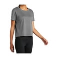 thumbnail image 4 of Mafoose Women's PosiCharge Draft Crop Tee Dark Grey Large, 4 of 5