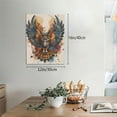 thumbnail image 2 of Susaid Colorful Owl Tattoo Art Pattern Vertical Canvas Wall Decor 12x16in - Waterproof with Wood Frame & Damage-Free Hanging Kit, 2 of 8