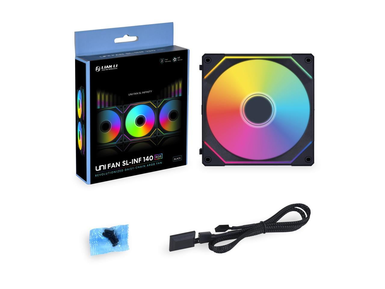 LIAN LI UNI FAN SL INFINITY 140 RGB BLACK ---UF-SLIN140-1B (No