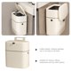 thumbnail image 3 of unbranded Bote Colgante Para Basura Beige Con Estable Ideal Para Cocina O Con Superficie Lisa, 3 of 8