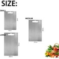 thumbnail image 7 of Apex Titanium Cutting Board for Kitchen, Knife-Friendly Cutting Boards Durable,Stainless Steel Double Sided Chopping board,304 Chopping board Food-Grade, 7 of 7