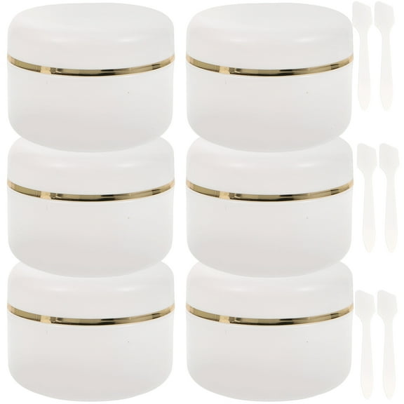 6 Pcs Container Sub-packing Cosmetic Jar Empty Cream Box Travel