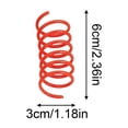 thumbnail image 3 of Cat Spring Toy (1Pack), Cat Kittens Toys Plastic Coil Spiral Springs for Swatting, Biting, Hunting, and Active Healthy Play(Black), 3 of 6