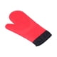 thumbnail image 5 of Manoplas de silicona para horno con guantes para hornear antiescaldaduras con aislamiento térmico de algodón para cocina casera, color rojo, 5 of 10
