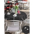 thumbnail image 5 of Outdoor Tablecloth with Umbrella Hole for Patio/Picnic/Party/Camping, Black Modern Waterproof Table Cloth Round Cover Washable, Farmhouse Rabbit Abstract Art (Dia 54"), 5 of 8