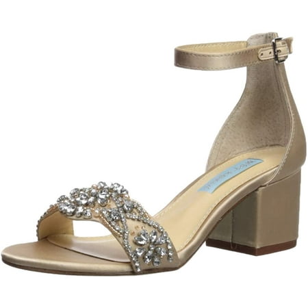 Betsey Johnson Blue Women's SB-Mel Heeled Sandal, Champagne, 9.5 W US | Walmart Canada