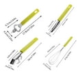 thumbnail image 3 of Oleegame 2PC Kitchen Utensils Set Household Kitchen Gadgets 4 Set Stainless Steel Egg Beater Paring Lifting Dish Fish Scale S Yellow, 3 of 7