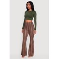 thumbnail image 2 of Women's High Waisted Printed Pattern Flared Leggings, 2 of 4
