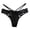 Black, variant on New Pure Lace Transparent Underwear For Girls Low Waist Seamless Hollow Thin Straps Cotton Crotch Japanese Silky T String T Pants