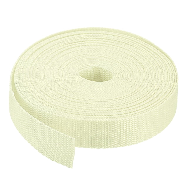 Uxcell Lightweight Polypropylene Webbing Straps Strapping Band for Outdoor Beige