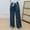 Navy, variant on Juslio Womens Sweat Pants Casual with Pockets Elastic Waist Cotton High Waist Wide Leg Pants Free Size