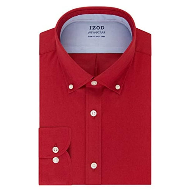 IZOD IZOD Men's Dress Shirt Slim Fit Stretch Cool FX Cooling Collar