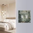 thumbnail image 4 of Yayeee Toggle Light Switch Wall Plate 2-Gang 4.56"x4.48" Decorative Outlet Cover, Ghosts Playing in A Garden, 4 of 7