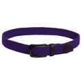 thumbnail image 4 of Falari Black Buckle Men Canvas Elastic Fabric Woven Stretch Braided Belt Dark Purple S, 4 of 5