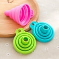 thumbnail image 2 of BE-TOOL Silicone Collapsible Foldable Funnel Portable Funnels for Water Bottle Liquid Transfer Food Grade Kitchen Cooking Use, 2 of 4