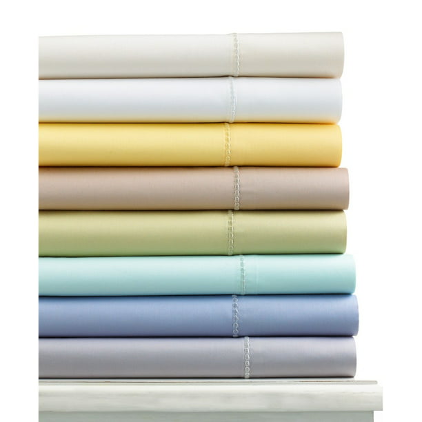 Martha Stewart Collection 300 Thread Count King Flat Sheet Green ...