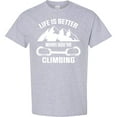 thumbnail image 3 of Inktastic Rock Climbing Mountains T-Shirt, 3 of 5