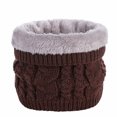 thumbnail image 2 of Plaid Scarf for Women Fall Winter Pashmina Scarves Wraps for Cold Weather Warm Large，Unisex Solid Outdoor Velvet Thicken Couples Knitting Wool Neck Warm Winter Neck Gaiters, 2 of 4