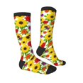 thumbnail image 3 of Fotbe Tiger Swallowtail On Flowers print Women's Men's Novelty Crew Socks Cotton Socks Knee High Socks for Walking,Running,Nurses,Pregnancy, 3 of 8