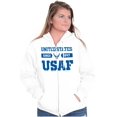 thumbnail image 3 of US Air Force Classic USAF Logo Unisex Plus Size Zip Hoodie Brisco Brands 2X, 3 of 5