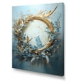 thumbnail image 2 of Designart "Wreathed In Blue And Gold Botanical Melody III" Wreath Canvas Prints, 2 of 7