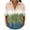 #0185-Army Green, variant on Favoffer Women's Floral Linen Button Down Short Sleeve Blouses V Neck Casual Summer Tops Loose Fit Hawaiian Shirts for Beach Vacation Daily Work