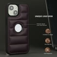 thumbnail image 2 of Allytech Business Case for iPhone 14 Plus, Premium Vegan PU Leather Luxury Elegant Slim Fit Shell, Logo Hollow View Shockproof Non-Slip Protective Cover for iPhone 14 Plus - Purple, 2 of 6