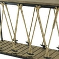 thumbnail image 2 of 52 Inch Console Table, Rustic Plank Top with Crossed Rope Design, Brown, 2 of 5