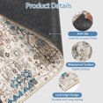 thumbnail image 4 of Aonewoe Office Chair Mat for Hardwood Floor Carpet, 48"X60" Desk Mat for Chair, Non Slip Computer Chair Mat, Floor Mat Office Rugs for Rolling Chairs Hardwood Floors, Boho Blue, 4 of 7
