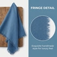 thumbnail image 6 of Unique Bargains Absorbent Cotton Linen Kitchen Towels 4 Pack Blue/Pink 18" x 18", 6 of 8