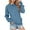 t-308Blue1, variant on MEZZALL Women Casual Solid Color Pullover Sweater Long Sleeve Crewneck Pocket O-Neck Sweatshirt Athletic Sportswear Tops Winter Birthday Fall Clothing