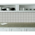 thumbnail image 3 of HomeRoots 399955 4 x 4 in. Black & White Rosa Peel & Stick Removable Tiles, 3 of 9